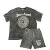 Acid Wash Short Set