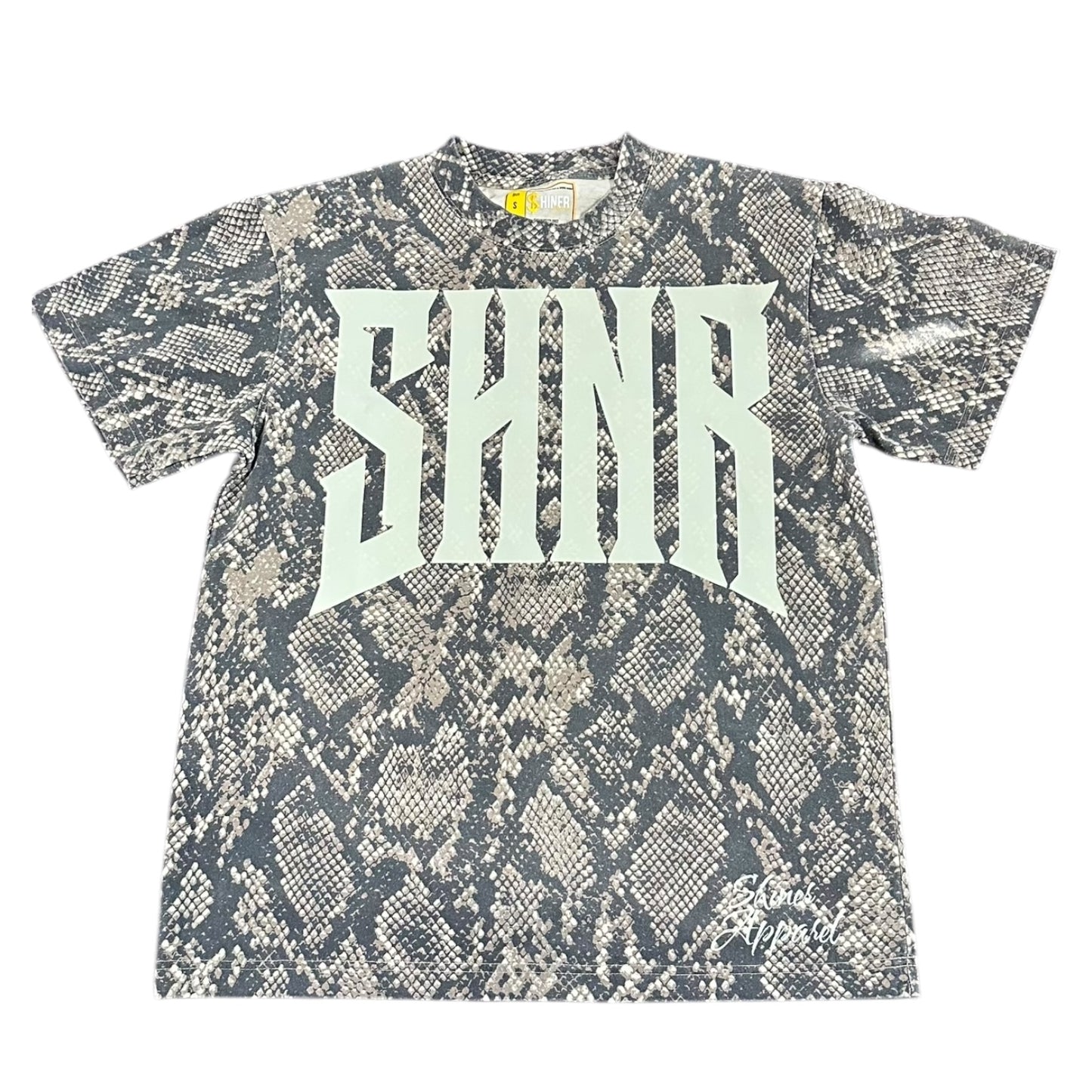 Snakeskin Shiner Oversized Shirt