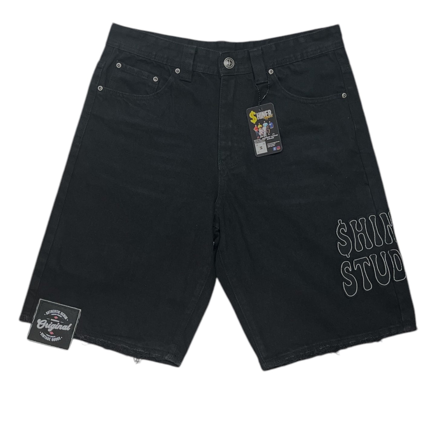 Shiner Jean Embroidery Shorts