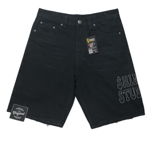 Shiner Jean Embroidery Shorts