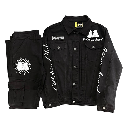 Black Cargo Stacked Set