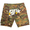 Shiner Rhinestone Camo Jean Shorts