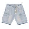 Shiner Rhinestone Blue Jean Shorts