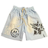 Shiners Only Baby Blue Sun Faded Shorts