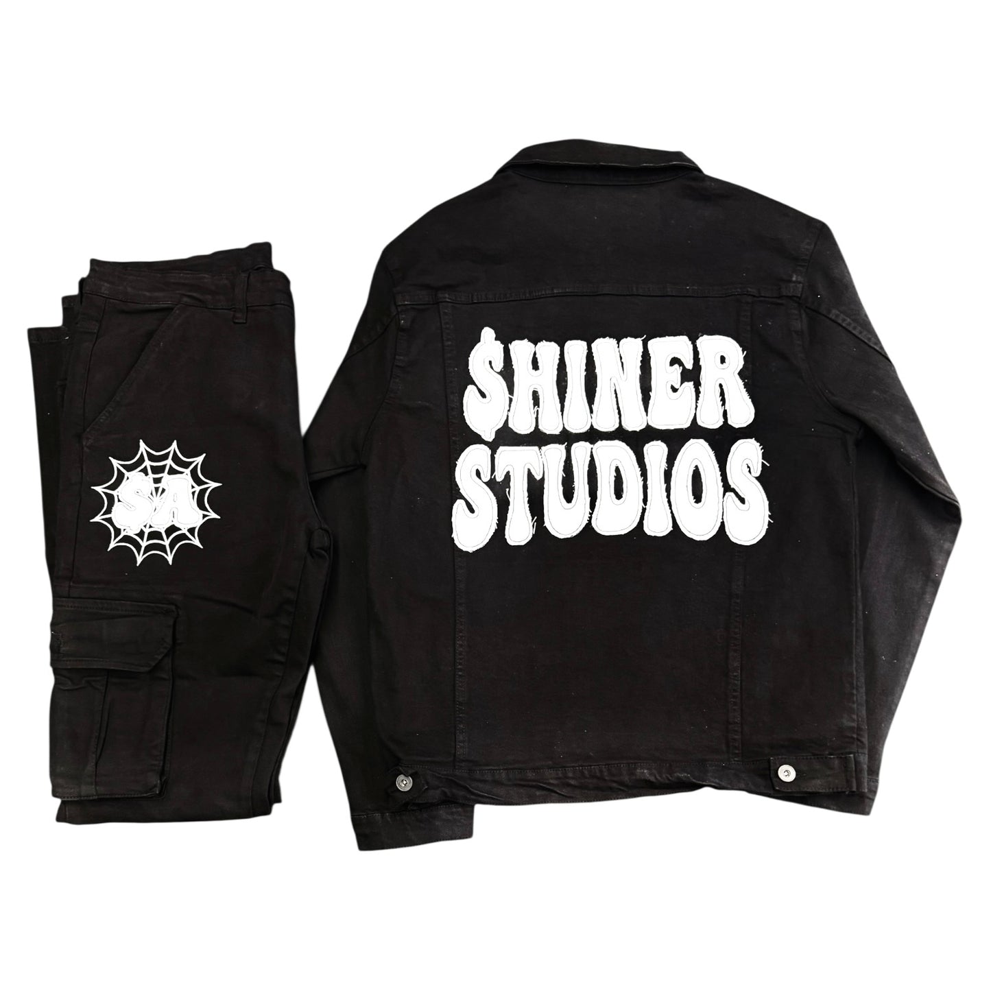 Black Cargo Stacked Set