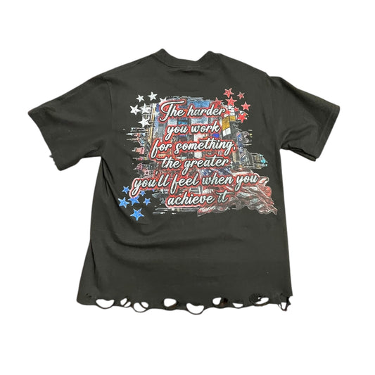 Liberty Distressed Cropped Shirt