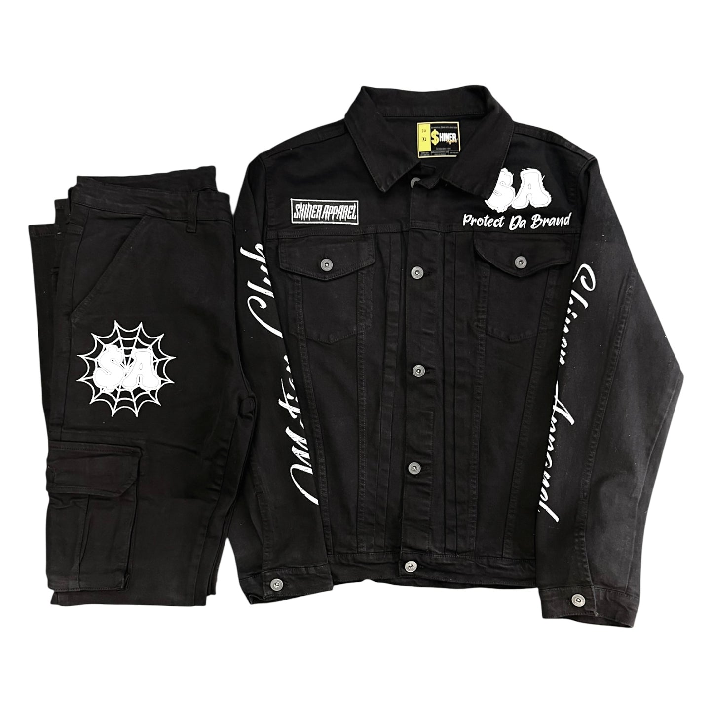 Black Cargo Stacked Set