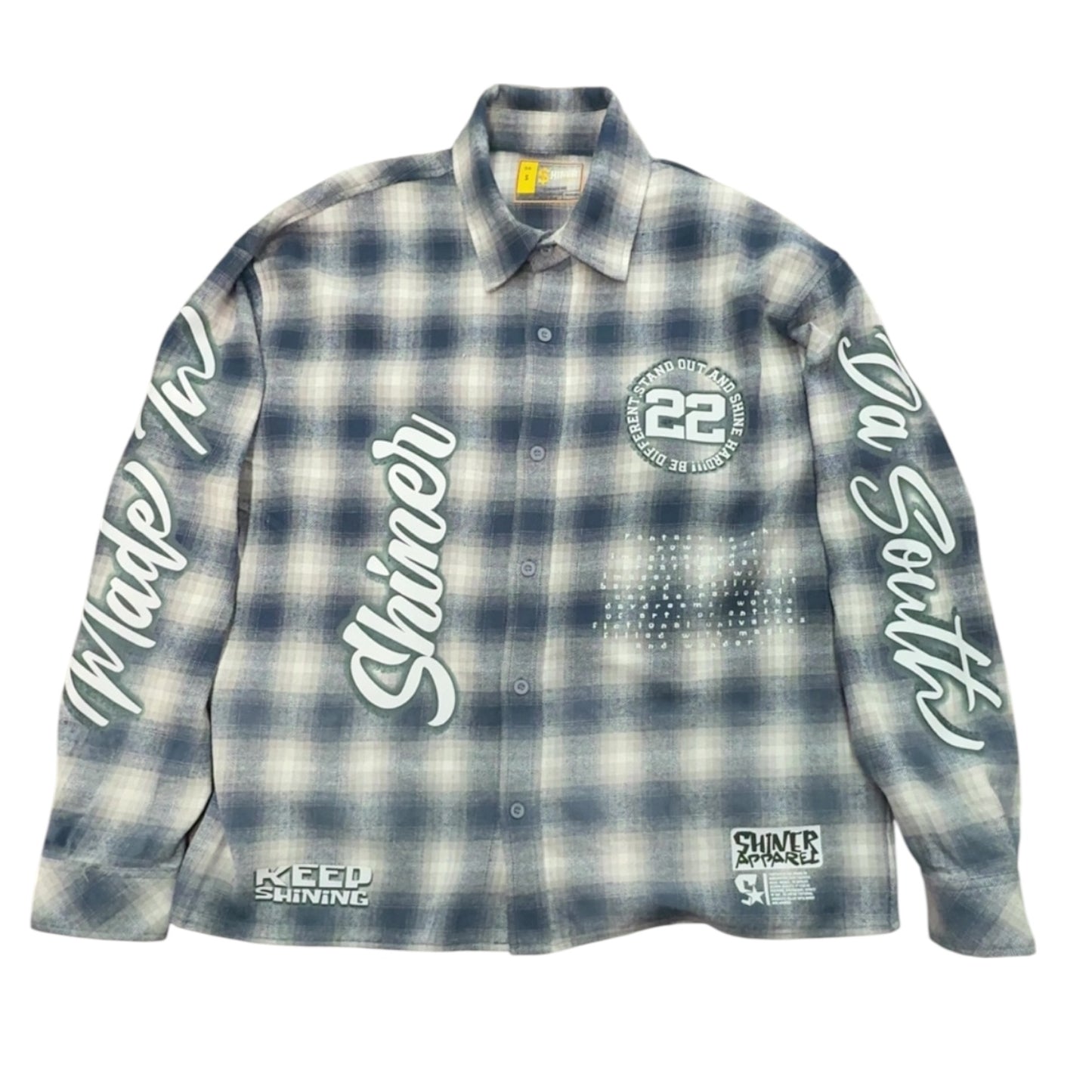 Shiner Oversized Long Sleeve Flannel