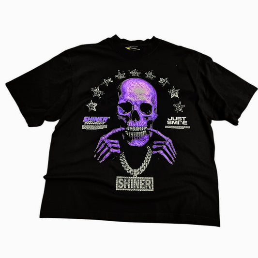 Iced Out Skull Oversized Shirt