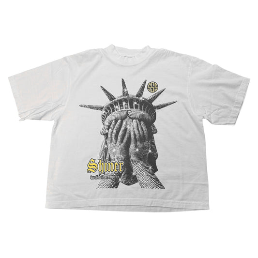 Rhinestone Liberty Oversized Shirt