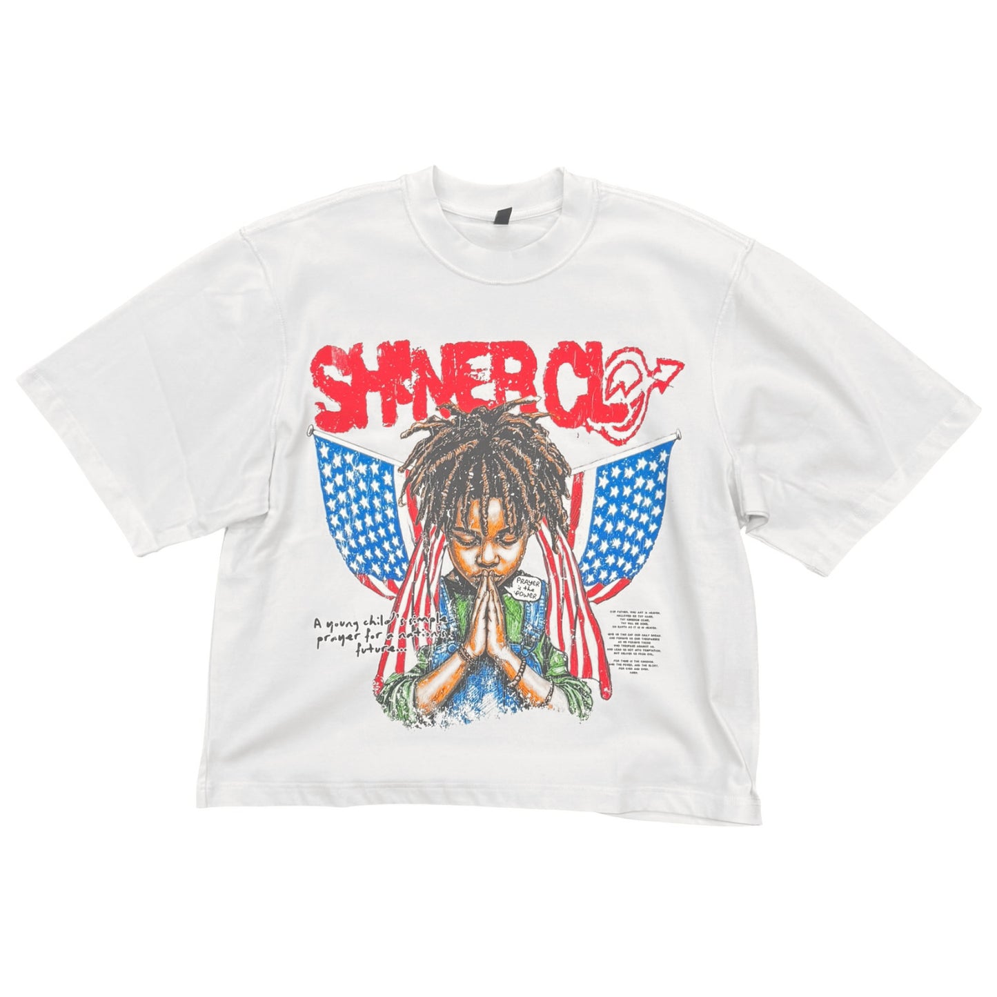 Pray For Our Nation Cropped Shirt