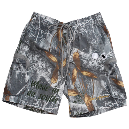 Shiner Nylon Camo Cargo Shorts