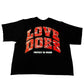 Rhinestone Hate Don’t Heal Oversized Shirt
