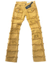 FWRD Denim Tan Stacked Jeans