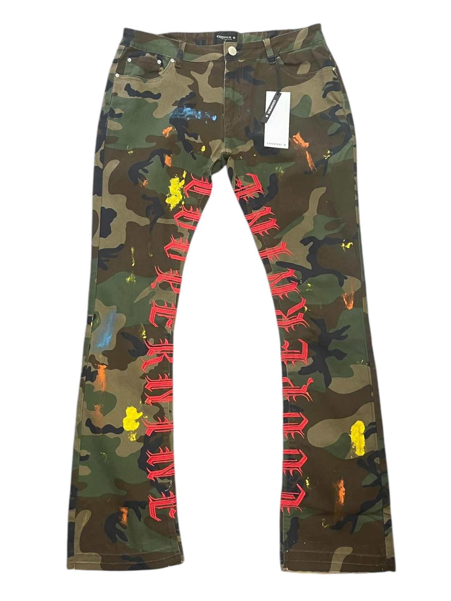 Cooper 9 Camo Stacked Jeans