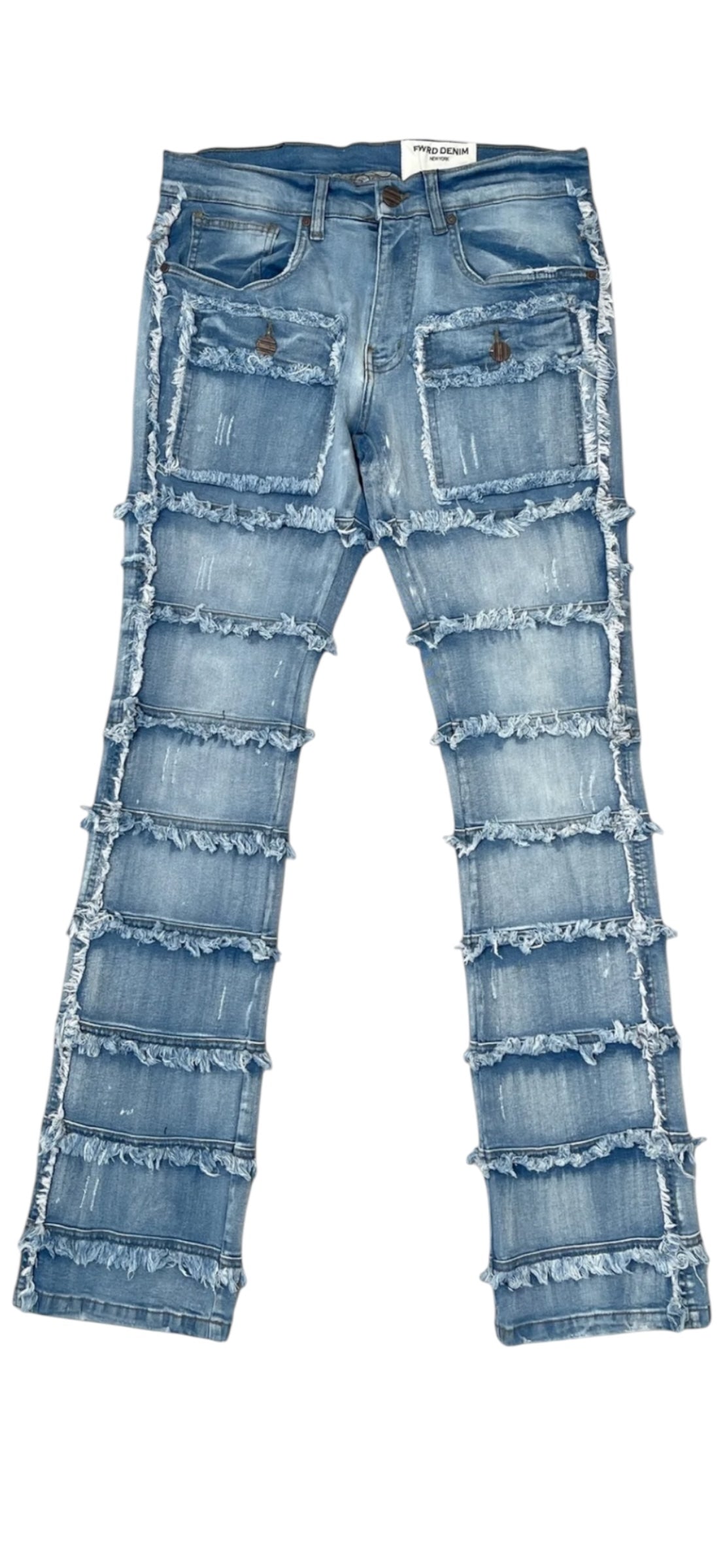 FWRD Denim Light Stacked Jeans